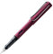 Lamy AL-star black purple Füller – Füllhalter mit ergonomischem Griff & polierter Stahlfeder in Strichbreite B – leichtes Aluminiumgehäuse – inkl. Tintenpatrone T 10 blau – Rechtshänder