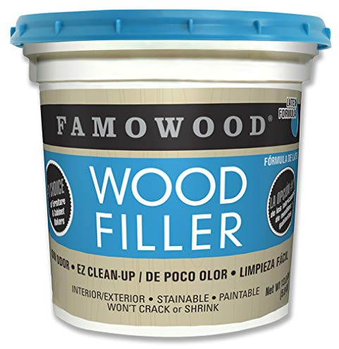FamoWood 40002126 Latex Wood Filler Natural, Gallon, Net Wt 13.0 lbs