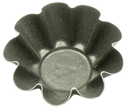 Vespa 923800 Margherita Confezione 6 Formine, Antiaderente, 6.5 cm, Alluminio, Antracite, 6 unità