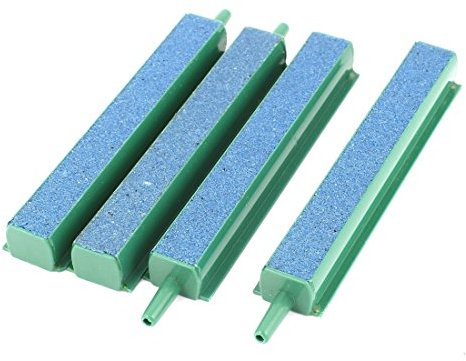 sourcing map Kunststoff Aquarium Blau Blase Luft Stein (4 Stück)