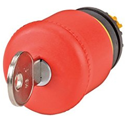 Eaton 216879 not-Halt/aus-Taste, D = 38 mm, Schlüsselentriegelt, Schließung MS1, unbeleuchtet