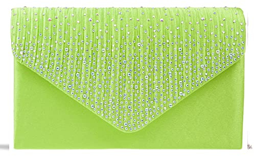 fi9® Bolso de mano para mujer, diseño de diamantes, ideal para fiestas de graduación, medium