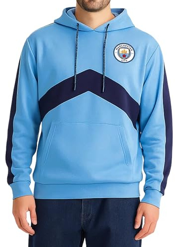 Icon Sports Manchester City F.c. Vuxen pullover hoodie Manchester City F.C. Vuxen pullover huvtröja (förpackning med 1)