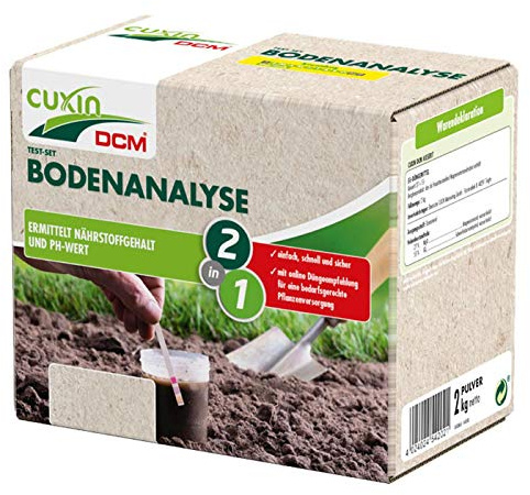 Cuxin Bodenanalyse Test-Set (3 Tests) 2in1 ermitttelt Nährstoffgehalt & pH-Wert