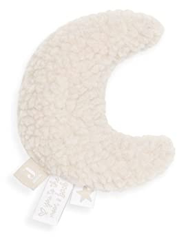 Jollein Baby Rassel – Moon Kollektion – Teddy Stoff – Weiche Greif- & Kuschelrassel mit Glöckchen – Fördert Sinne & Motorik – Baby Spielzeug – Farbe Nougat