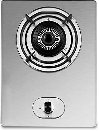IBOWZ Burner Gas Cooker gas hob 32cm Built-in Gas Cooktop, 4.2KW Cast Iron Burners Stainless Steel Gas Hob Cooker, For Compact Living, Kitchen, Camping Or Caravans [Energy Class A] (Color : LPG)