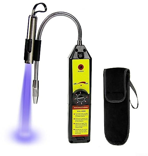 DAZZLEEX Halogen-Lecksucher, WJL-6000 Halogen-Leck-Monitor HVAC Tester Luftmonitor R134a/R22a Tester Klimaanlage Erkennungswerkzeug HVAC (mit Lichtkopf)