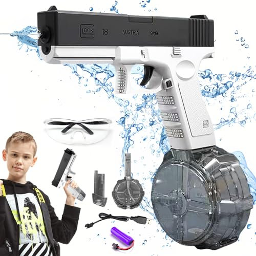 Elektrisk Vattenpistol Automatisk Vattensprutpistol för Vuxna och Barn - Vattenspruta för Pool och Strand Leksak (B)