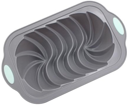 melairo Silicone Bread Loaf Pan Nordic Design Classic Fluted Toast Mold Metal Reinforced Frame Secure Baking Mould,B