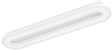 EGLO LED Deckenlampe Macchioni, Kristall Deckenleuchte mit Fernbedienung, dimmbare Aufbauleuchte, Küchenlampe aus Metall und Kunststoff in Weiß, warmweiß-kaltweiß, 55x12 cm