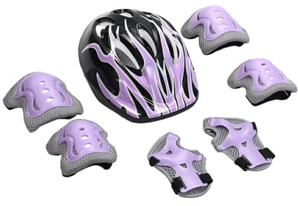 Kleinkind-Helme und Knieschoner-Sets – stoßfeste Kleinkind-Fahrradhelme, Kleinkind-Knieschoner – bequeme Kinder-Skateboard-Helme für Kinder im Alter von 5–10 Jahren
