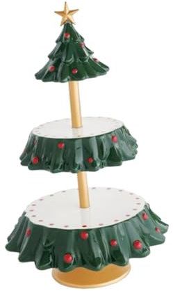COLLBATH Xmas Cake Stand Dessert Table Decoration Cake Display Tower for Xmas Snack Holder