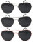 MADGININE Pinhole Glasses 3 Pcs Grid Glasses with Small Holes, Stylish Pinhole Glasses, Unique Pinhole Design, Hole Glasses Unisex, Eyesight Strengthen Pinhole Glasses for Children and Adults