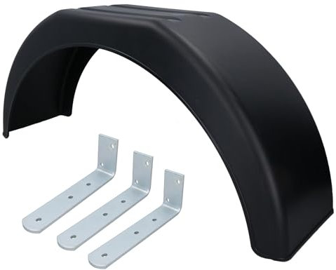 AB Tools 1 x 35,6 cm Kunststoff Anhänger Kotflügel Radlauf Kotflügel Kotflügel + 3 x Befestigungsklammern