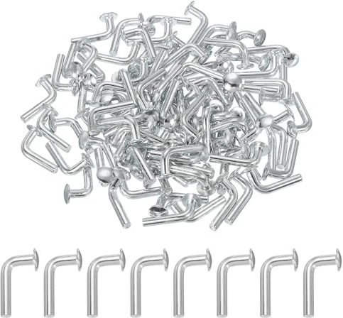 sourcing map Perno de seguridad universal M6 x 50 mm, perno de seguridad para estante de palés, perno de cabeza redonda, pernos de seguridad, sistema de estantería para almacén, hogar, estantería de