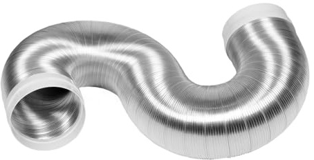 jojofuny Flexible Insulated Aluminum Foil Duct Hose for Kitchen Ventilation Dryer Vent Hose for Tight Space Replacement Exhaust Systems Flexible Pipe Insulation