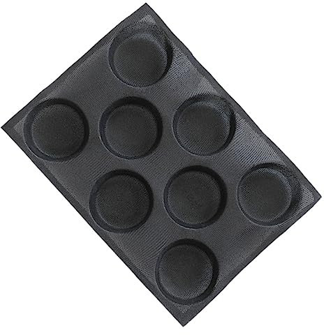 MOLUCKFU Molde De Silicona Antiadherente Para Panecillos De Hamburguesa Molde De Silicona Para Pan Para Hornear Panecillos Saludables El Horno