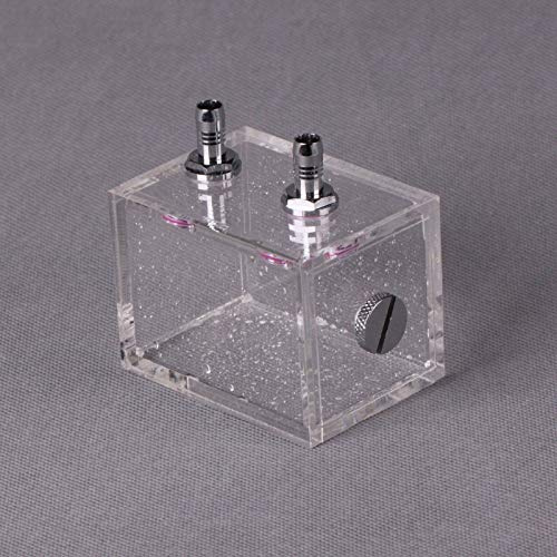 de Enfriamiento de Agua Plástico 200 Ml para PC: Depósito Enfriador Líquido con Cabezas Treinta Rápida y Enchufes Refrigerados por Agua, Diseño Transparente para Observación, Fugas a Prueba Fugas y