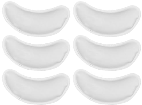 FONDOTIN 6 Stück Wiederverwendbare Augengelpackungen aus Gel und Pvc Leichte Kühlende Augenkühlpads gegen Augenringe für Reisen und Arbeit