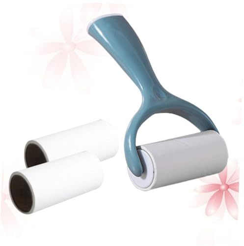 SUPVOX Portable Lint Roller with Solid Color Sticky Brush for Clothes and Pet Hair Removal Wooden Handle Gentle Sweaters and Blankets Travel-friendly Dusting Tool