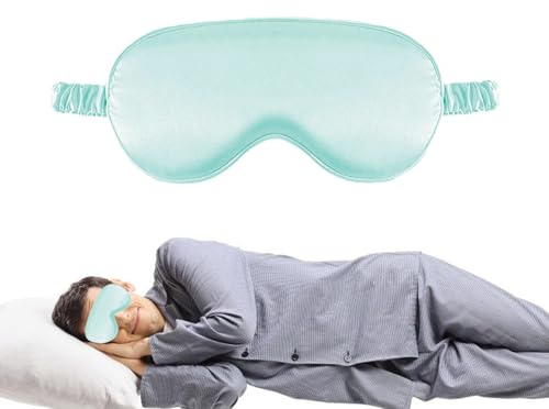 Augenschutz für die Nacht, Schlafmaske, blickdicht, Nachtreise mit | verbundenen Augen | Schlafmaske für die Nacht, glatte Schlafmaske mit verstellbarem Riemen, Abdeckung
