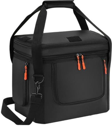 Bärbar generator bärväska - 18 x 12 x 10 tum kraftkraftverk transportväska organisatör lock vattentätt bottenskal i slitstarkt nylontyg