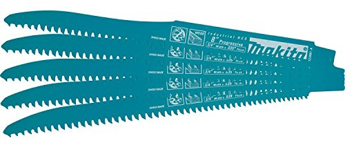 Makita 723081-A-5 8 Wood Cutting Recipro Saw Blade, Progressive, 5/pk