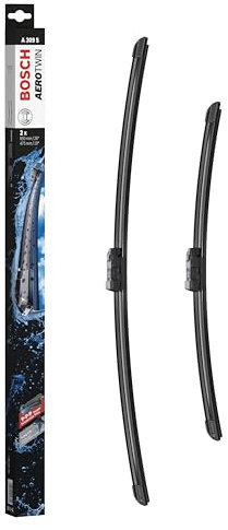 Bosch Aerotwin A309S Front-Scheibenwischer - Set mit 2 Ersatz-Scheibenwischern und vormontiertem Adapter - 2 Wischblätter, 650 mm und 475 mm