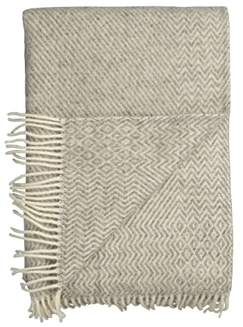 RØROS TWEED - Kattefot - Wolldecke aus norwegischer Lammwolle - Design von Judy D. Lundin - Deckenmaße: 140 x 220 cm