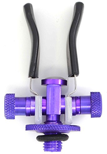 Phoxinus - Supporto reggicanne in alluminio anodizzato, regolabile, per adattarsi a quasi tutte le canne, poggia canne da pesca, picchetti, ecc., ideale per carpfishing, pesca al pesce bianco, match fishing, ecc., Purple