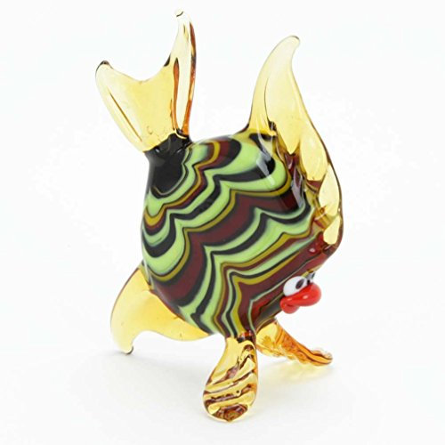 Festooned Glass Round Fish