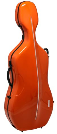 Gewa Celloetui AIR 3.9 kg orange/schwarz Made in Germany extrem bruchsicher, beste Insolationseigenschaften