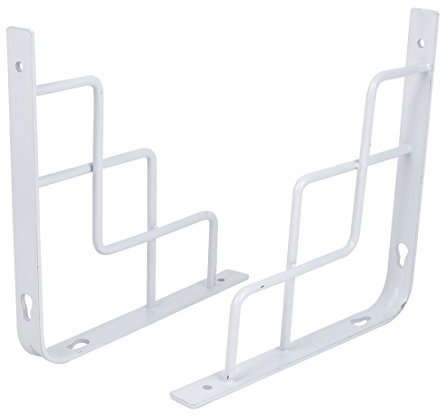 Aexit Home Store Wall Mounted Metal L Shaped Shelf Bracket White 200x200mm 2pcs (ea5ac24db1bb59aad3615a1831fa2e74)