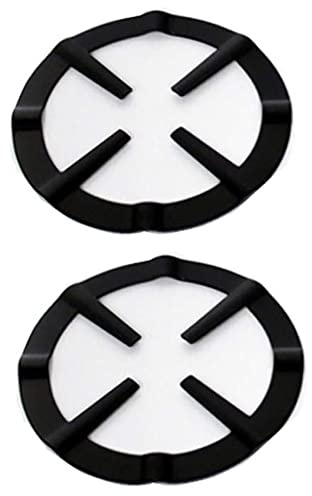 Moka Pot Trivet,2 PCS Universal Mocha Pot Stand Gas Ring Stove Rack Non-Slip Wok Ring Pan Support Rack Support Ring Cooktop Kitchen Supplies Accessories for Gas Stove Hobs Cooker, Black