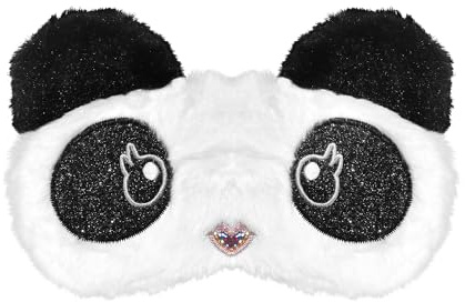 Mezeic Augenmaske für Schlafen, 3D Süße Tiere Schlafmaske Neuheit Augenbinde Augen Abdeckung Plüsch Nachtmaske für Frauen Männer Reisen Nickerchen (Niedlicher Panda)