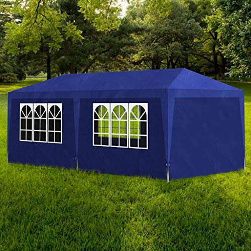 INLIFE Partyzelt 3x6 m Blau,13.78kg,90337