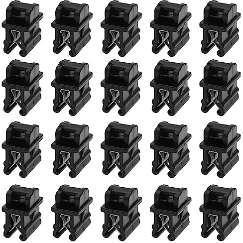 OTOTEC 20 st buntband fästen 15 x 10,8 x 3 mm plast buntband bashållare buntband kant monteringsklämmor fästelement organiserare för kabelhantering svart