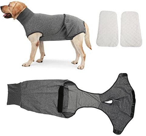 Hundblöjor Sanitetstrosor, Helkroppshundsblöja Återanvändbara Fysiologiska Kläder för Hund, Fysiologisk Period Kirurgisk återhämtningsdräkt för Han- och Honhundar Menstruation Neutrum(S)