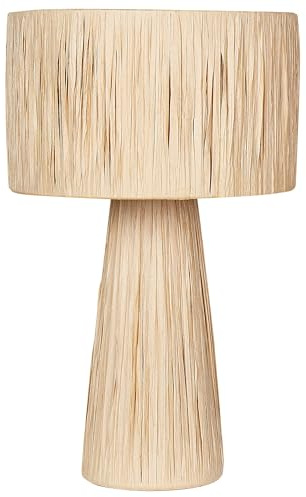 Beliani Lampe à poser Boho Raphia Beige Welmel