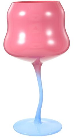 Cabilock Copa De Vino Rosa Diseño Floral Vaso Decorativo Para Cócteles y Bebidas Para Fiestas y Celebraciones
