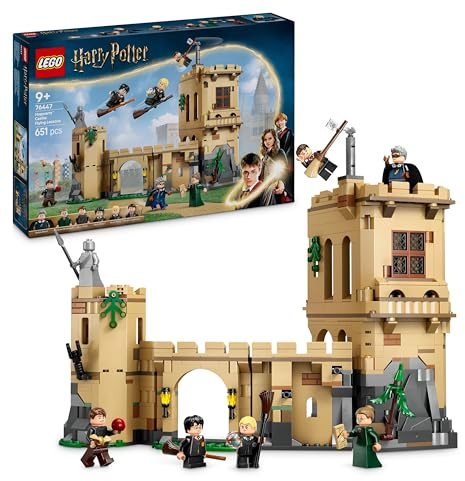 LEGO Harry Potter Schloss Hogwarts: Flugstunden, Abenteuer-Spielset mit 6 Minifiguren zum Sammeln, inkl. Draco Malfoy & Professor McGonagall, Rollenspiel Set für Jungen und Mädchen ab 9 Jahren 76447