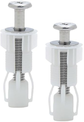 2 Stück WC Sitz Befestigung,WC Sitz Ersatzteile,Expansionsschraube für Toilettensitz Befestigung,WC Befestigungsset,Toilettensitz Behoben Schraube,für WC Deckel,Nylonmaterial (Stil 2)