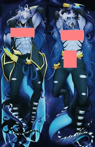 JNLIFT Anime Kissenbezug für Male Role,Anime Pillowcase Hochwertiges Full-Body Umarmungskissen Bezug,Body Kissenbezug Seitenschläferkissen Bezug,2WT-60x180CM