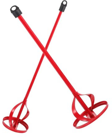 Angoily 2pezzi Miscelatore Per Vernice e Calcestruzzo Asta Di Miscelazione Per Trapano Elettrico Accessorio Portatile Per Miscelazione Di Materiali in Polvere