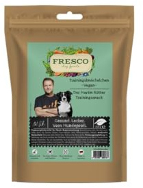 Fresco Martin Rütter Trainingsknöchelchen Vegan | 150 g | Ergänzungsfuttermittel für Hunde | Natürlicher Monoproteinsnack auf pflanzlicher Basis | Belohnung für zwischendurch