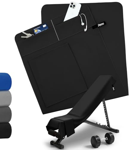 Zepphi Fitness Handtuch I 120x50cm Groß + 80x30cm Klein I Mikrofaser Sporthandtuch mit Reißverschlusstasche für Fitnessstudio und Training I Ultra-saugfähig & kompakt - Sport-Handtuch, Reisehandtuch