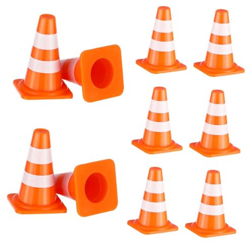 PERSELOSO 50stücke Junge Mädchen Mini-verkehrskegel Aus Verkehrszeichen Baustellen-Spielzeug Zur Verkehrserziehung Leichtes Langlebiges Straßensperren-Modell Für Kognitives Lernen