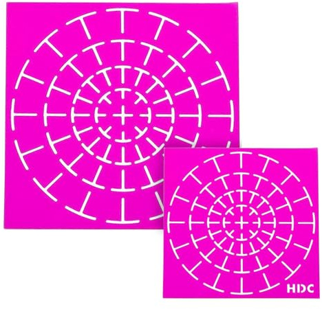 2 Stück Malvorlagen Zum Dotting, Dotting-Schablonen Zum Malen, Dot Painting Schablone Vorlage Set, Dot Painting Tools Kits, Dottings Stencil, Punktier-Malwerkzeuge Mit Glatten Kanten Für Wände, Stoff