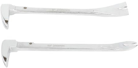 8'' 10'' Nails Puller Cats Paws Pry Rod Nails Remover Tool with Cats Paws and Rocking Nails Puller Crowbars for Home