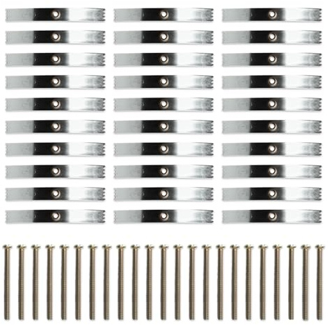 30 Pcs Socket Back Box Repair Clip, 86 Type Switch Box Repair Tools, Universal Wall Switch Socket Screw Hooks Brackets for Wall Mounted Electrical Box Repairs Electrical Sockets Cassette Screw Hook